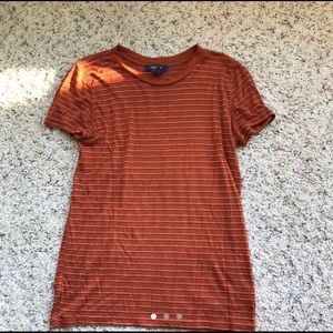 Orange striped tee